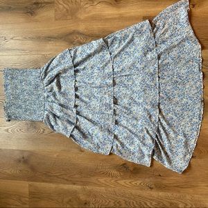 Brand New Yorgos Strapless Bohemian Dress